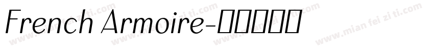 French Armoire字体转换
